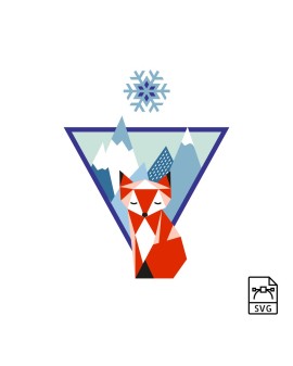 Mountain fox - Vector graphics