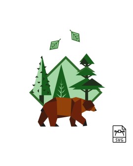 Brown bear - Vector graphics